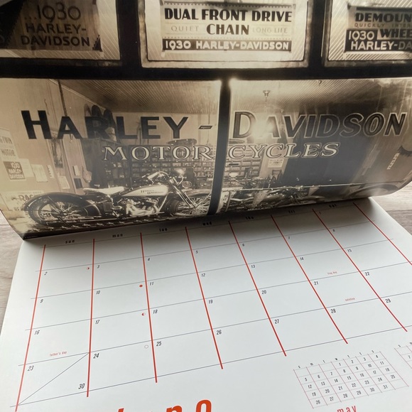 Harley Davidson 2002 Wall Calendar Motorcycles Use Again in 2030! Y2K - Picture 10 of 16